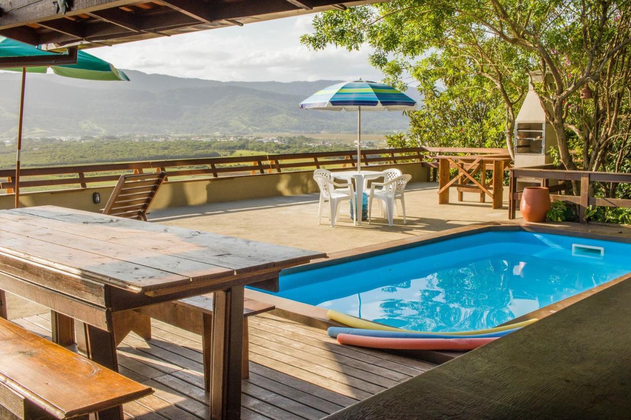 Casa Com Piscina E Incrivel Vista Para Lagoa Appartement Garopaba Buitenkant foto