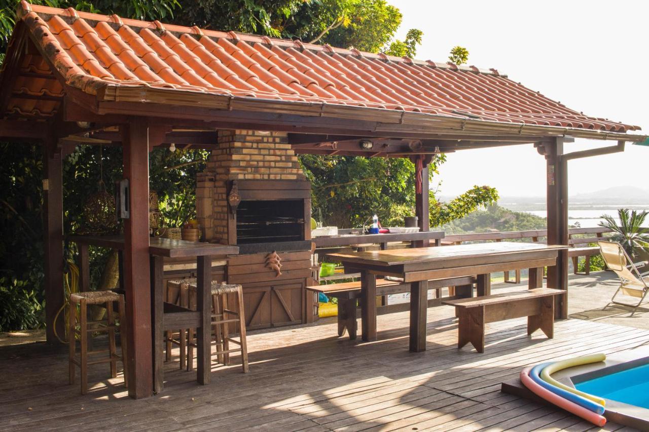 Casa Com Piscina E Incrivel Vista Para Lagoa Appartement Garopaba Buitenkant foto